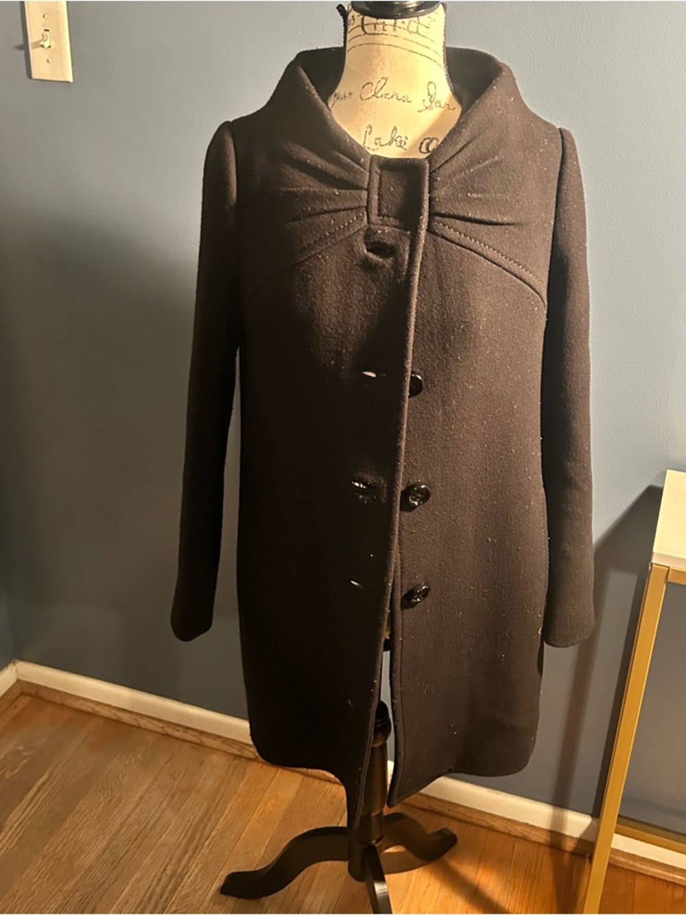 Kate Spade Button Down Wool Long Coat